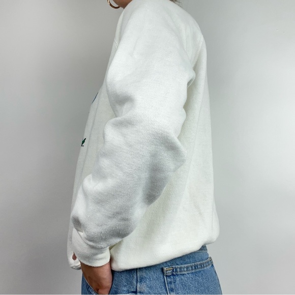 VINTAGE ‘WHERE’S THE BEACH?!?’ GRAPHIC CREWNECK SWEATER - Picture 2 of 3